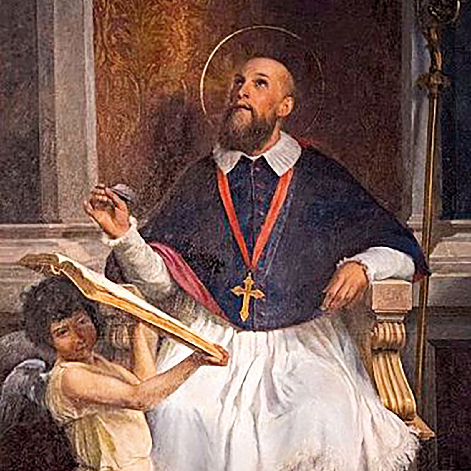 St Francis de Sales patron saint of the Salesians.